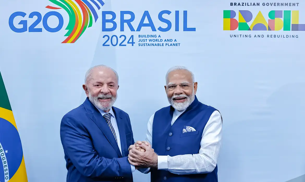 G20: Lula se reúne com o primeiro-ministro Modi, da Índia