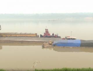 Porto de Porto Velho volta a funcionar depois de dois meses fechado por conta da seca do rio Madeira