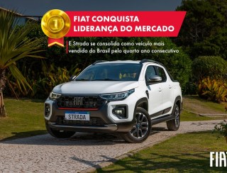 Fiat conquista liderança do mercado e Strada se consolida como veículo mais vendido do Brasil