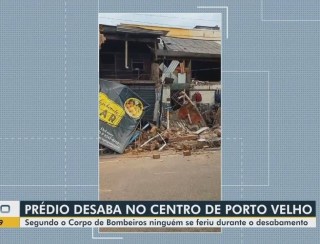 Laudo aponta que a falta de manutenção causou o desabamento da estrutura de prédio em Porto Velho