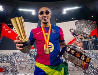 MVP da Supercopa do Barcelona, Raphinha quebra recorde de gols na Europa; veja fotos????