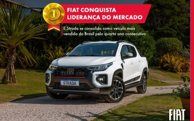 Fiat conquista liderança do mercado e Strada se consolida como veículo mais vendido do Brasil