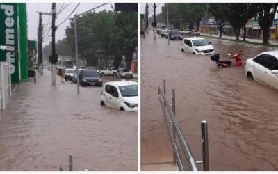 Chuva em Porto Velho alaga 17 pontos e causa prejuízos a moradores nesta quinta-feira, 9 de janeiro