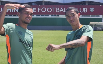 Estrelas na base, Isaque e Riquelme miram "novo início" no profissional do Fluminense: "Tudo do zero"