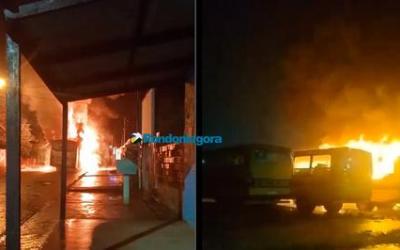 Porto Velho amanhece sem linhas de ônibus após veículos serem incendiados