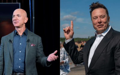 Como Elon Musk e Jeff Bezos estão competindo pela conquista do espaço